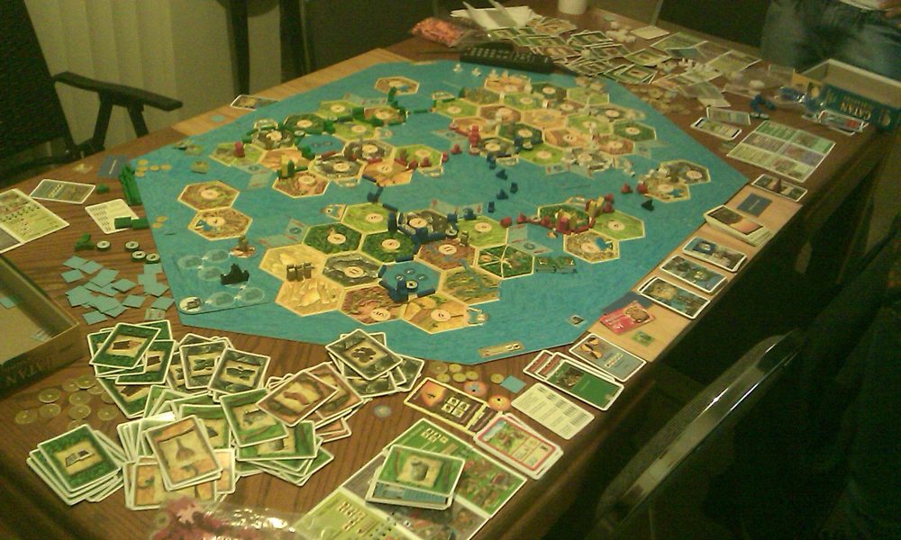 Completed game of Mega Catan
